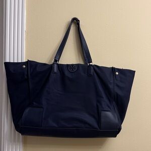 Tory Burch Navy Blue Tote Bag
